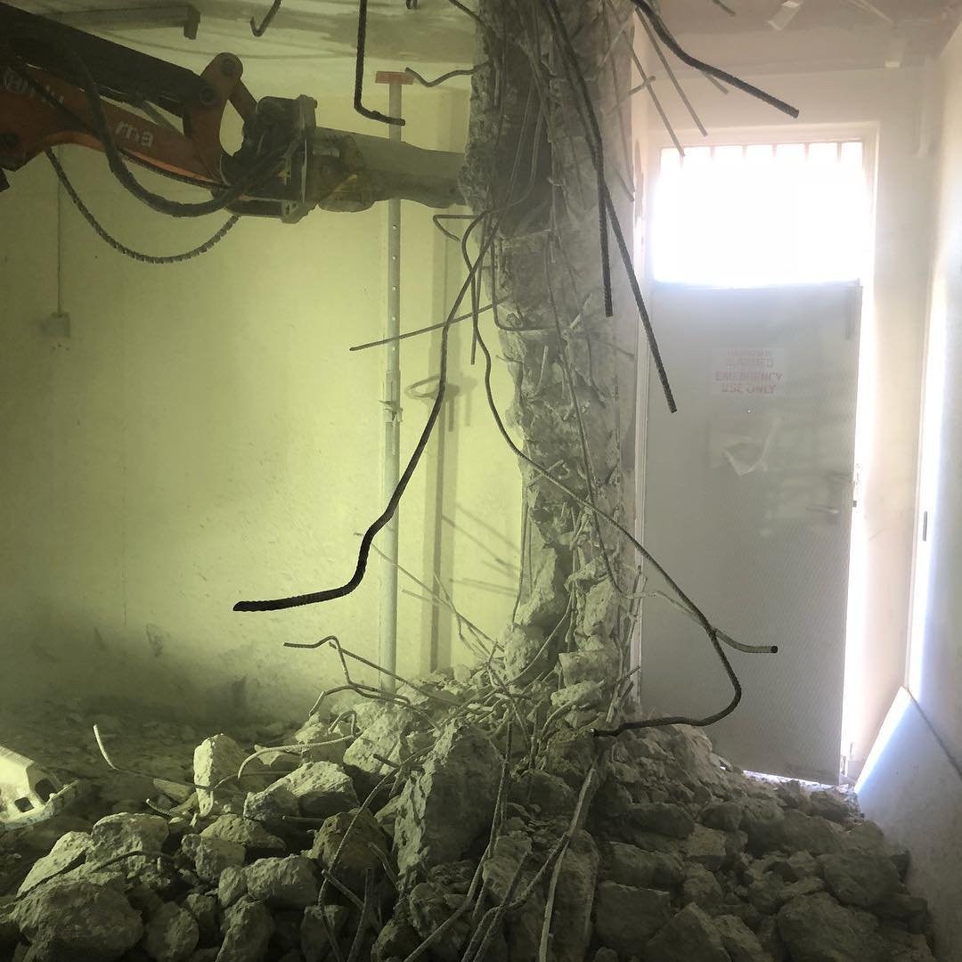 Demolition Robot Working On The Wall — Rosewater, SA — Supercore