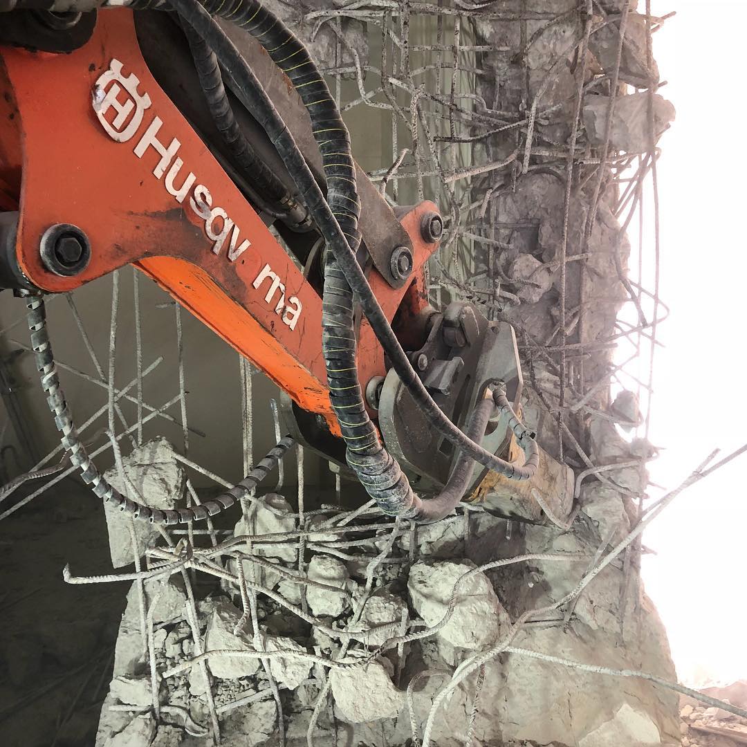 Demolition Robot In Action — Rosewater, SA — Supercore