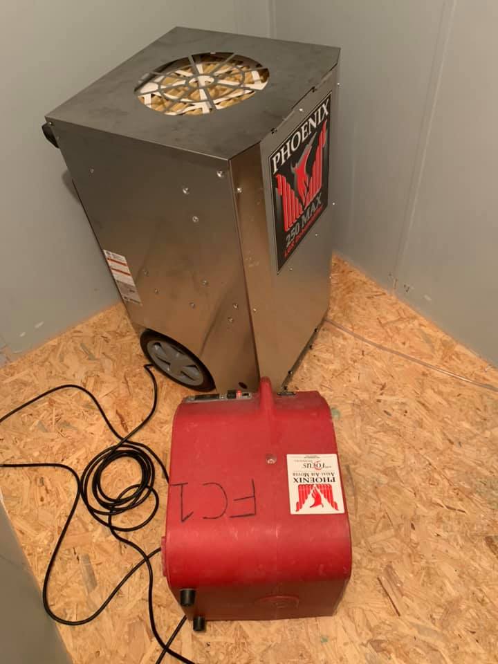 Constructions Dryer on Floor | Coeburn, VA | Fortitude Construction & Restoration