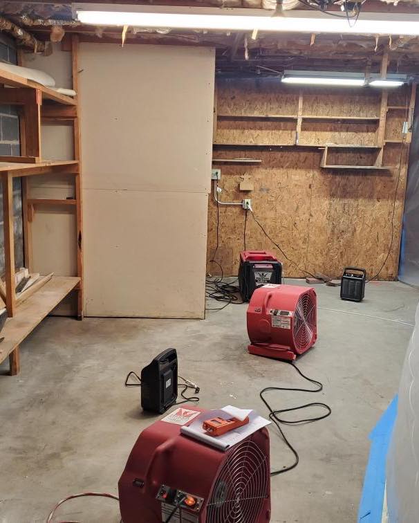 Drying Empty Room | Coeburn, VA | Fortitude Construction & Restoration