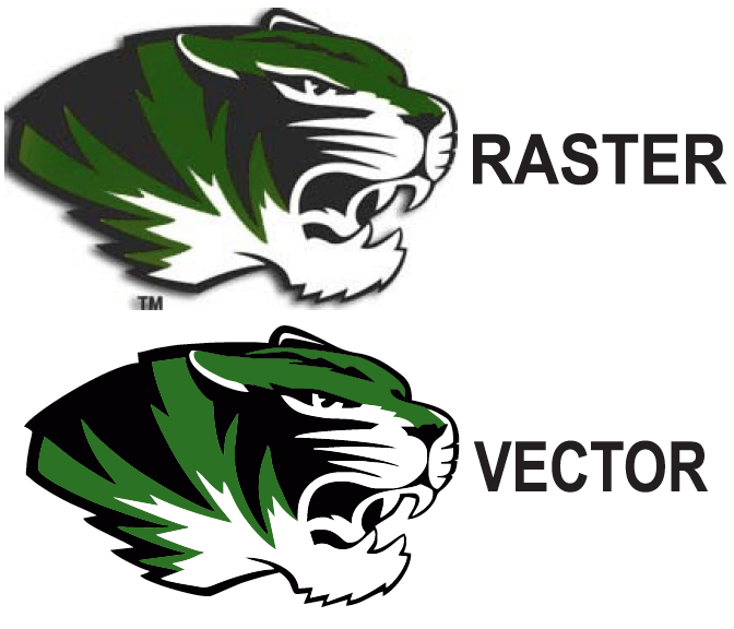 raster image vs a vector image graphic