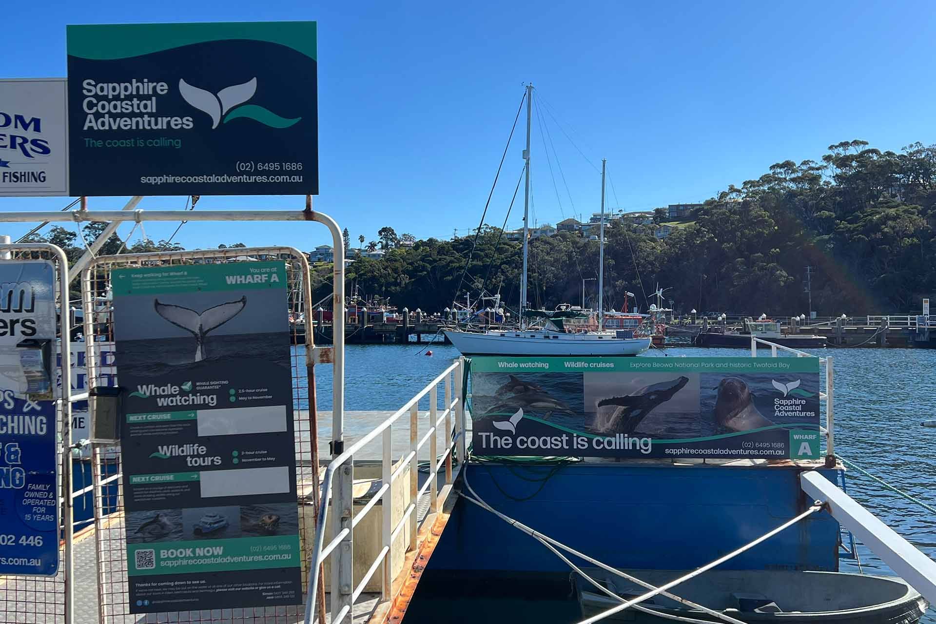 Business signage on the Sapphire Coast, NSW - The Destination Agency