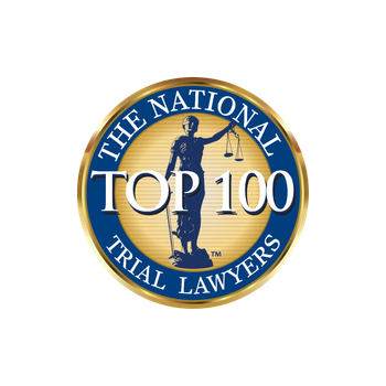 The National Trial Lawyers Top 100 award badge