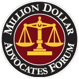 Million Dollar Advocates Forum member badge