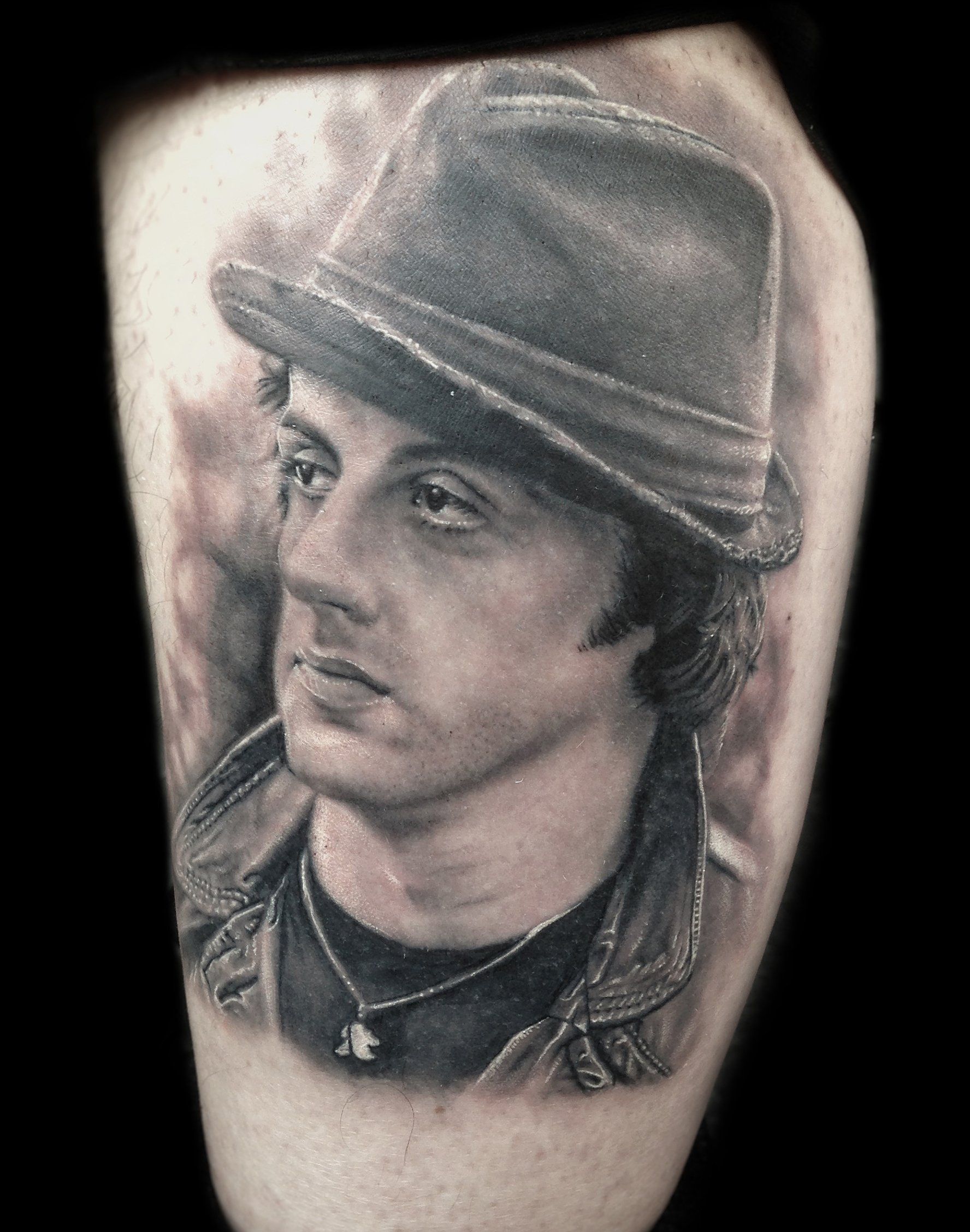 Tatuaggio rappresentante un attore