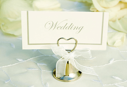 a personalised wedding card