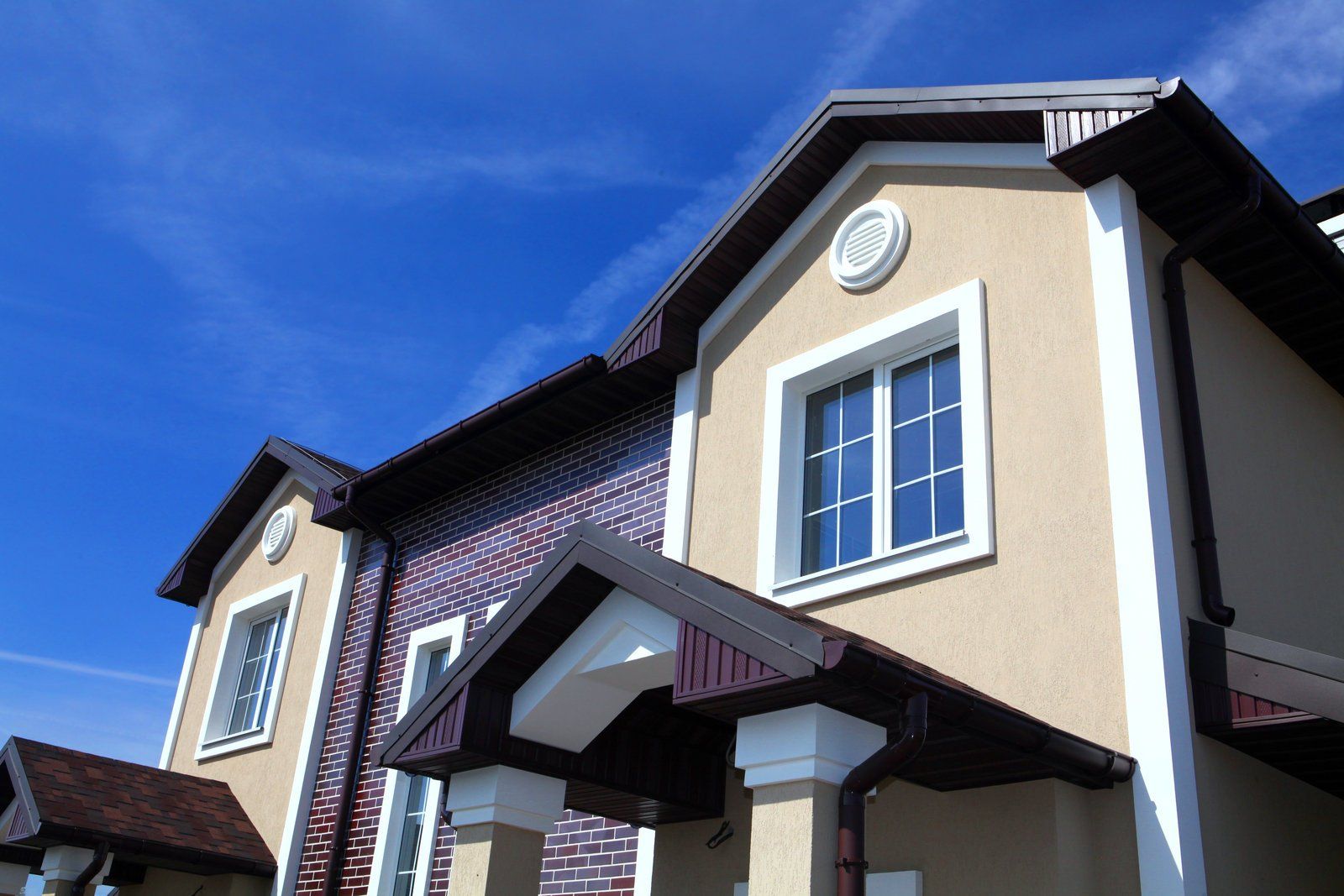 newly painted walls of the house