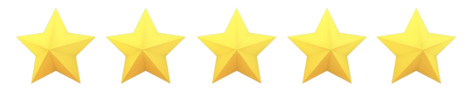 5 star reviews