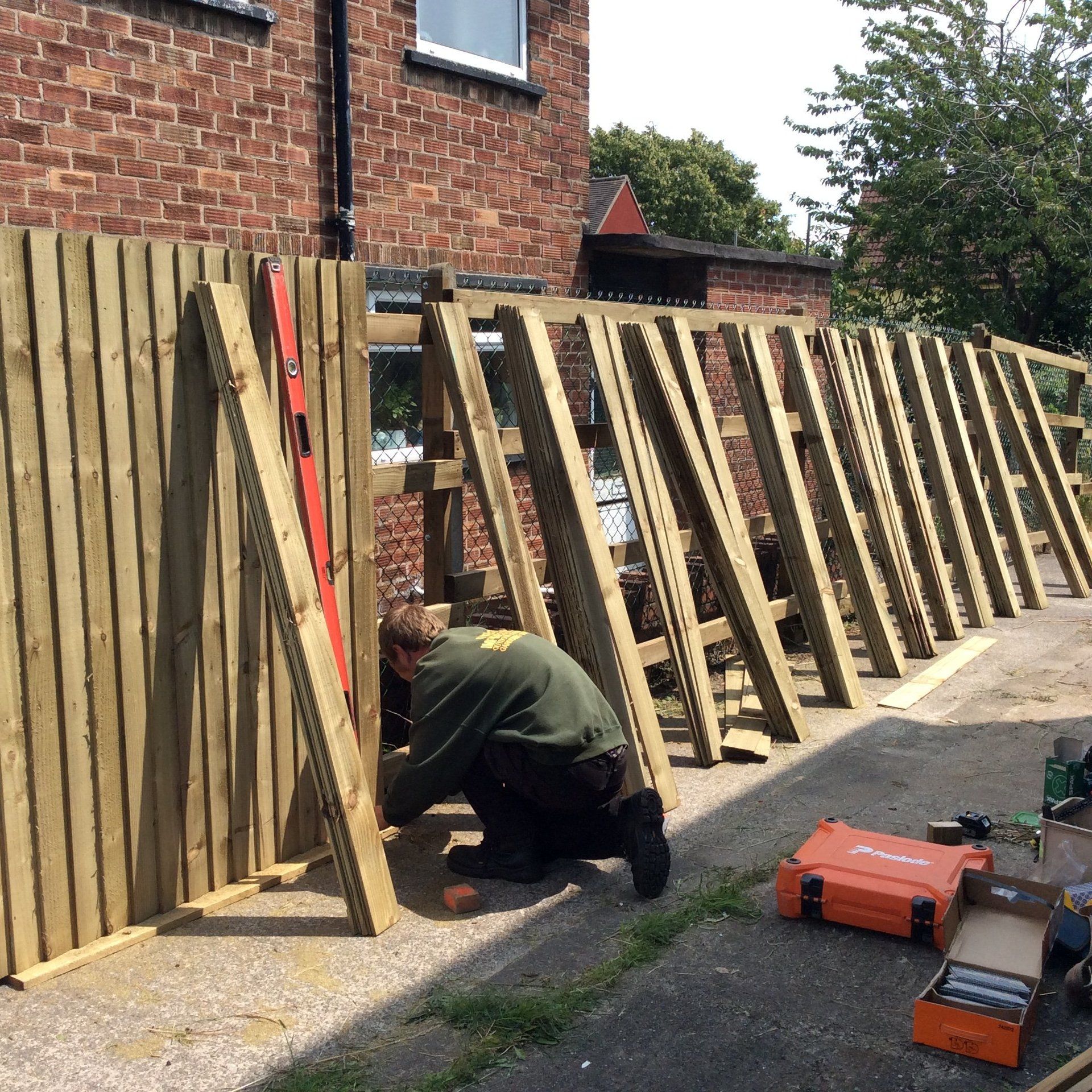 Fence installation