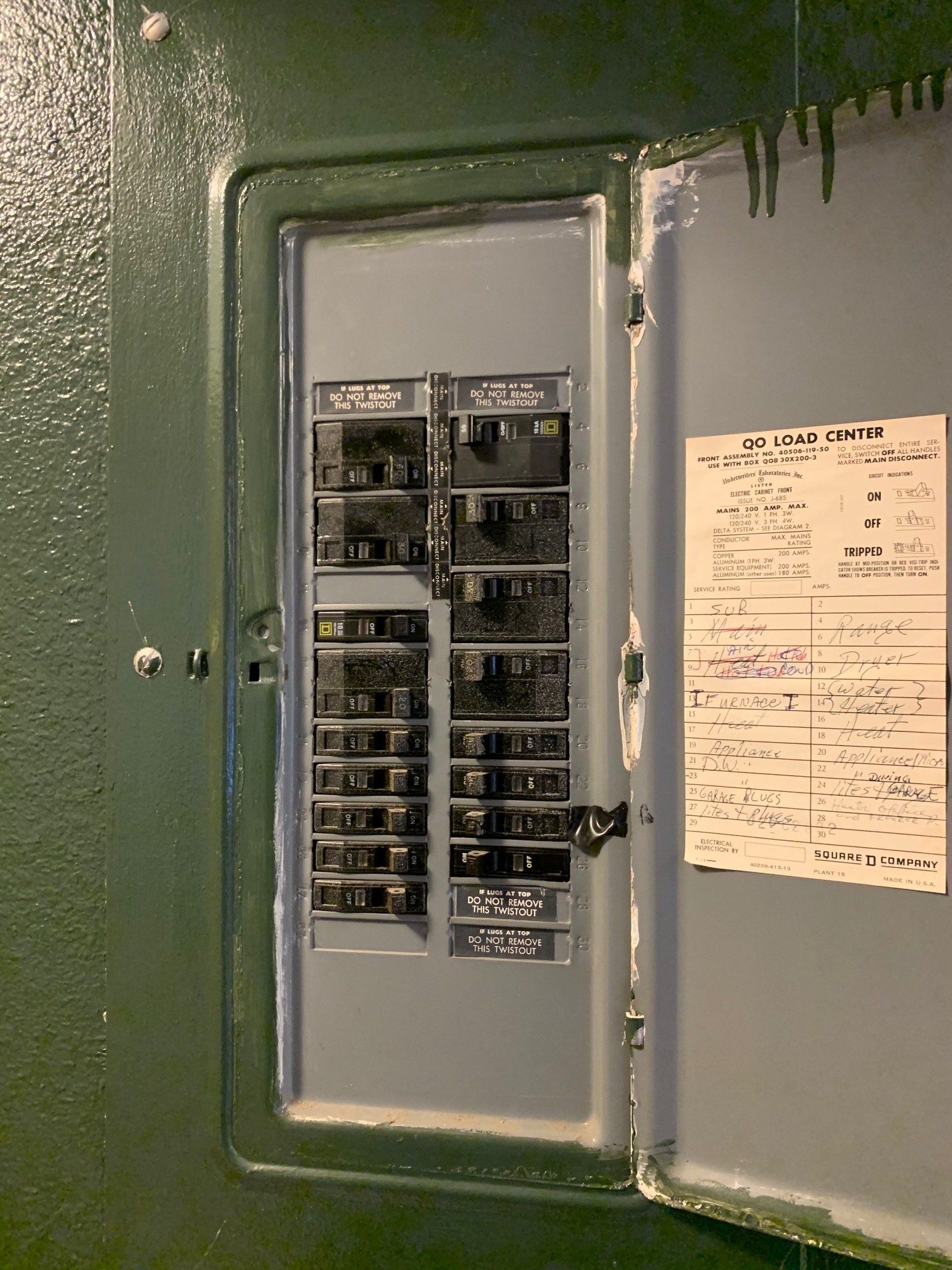 A close up of a electrical box with the door open