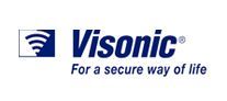 Visonic logo: Blue text 