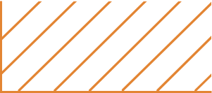 Orange-colored rectangle with diagonal stripes.