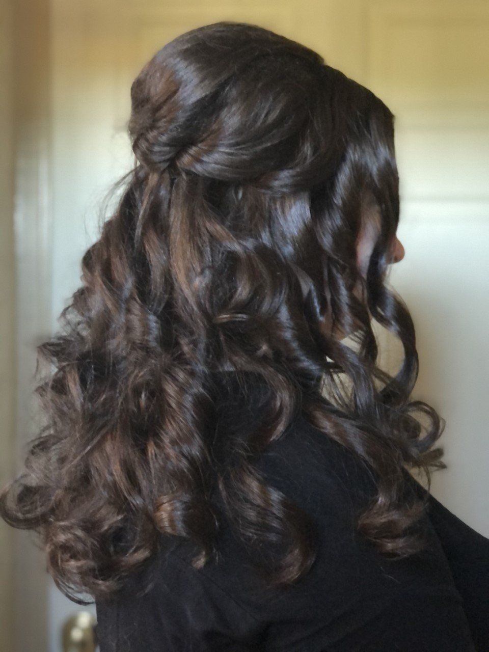 Curly Wedding Up-do Style — Bethlehem, PA — From Hair to Eternity