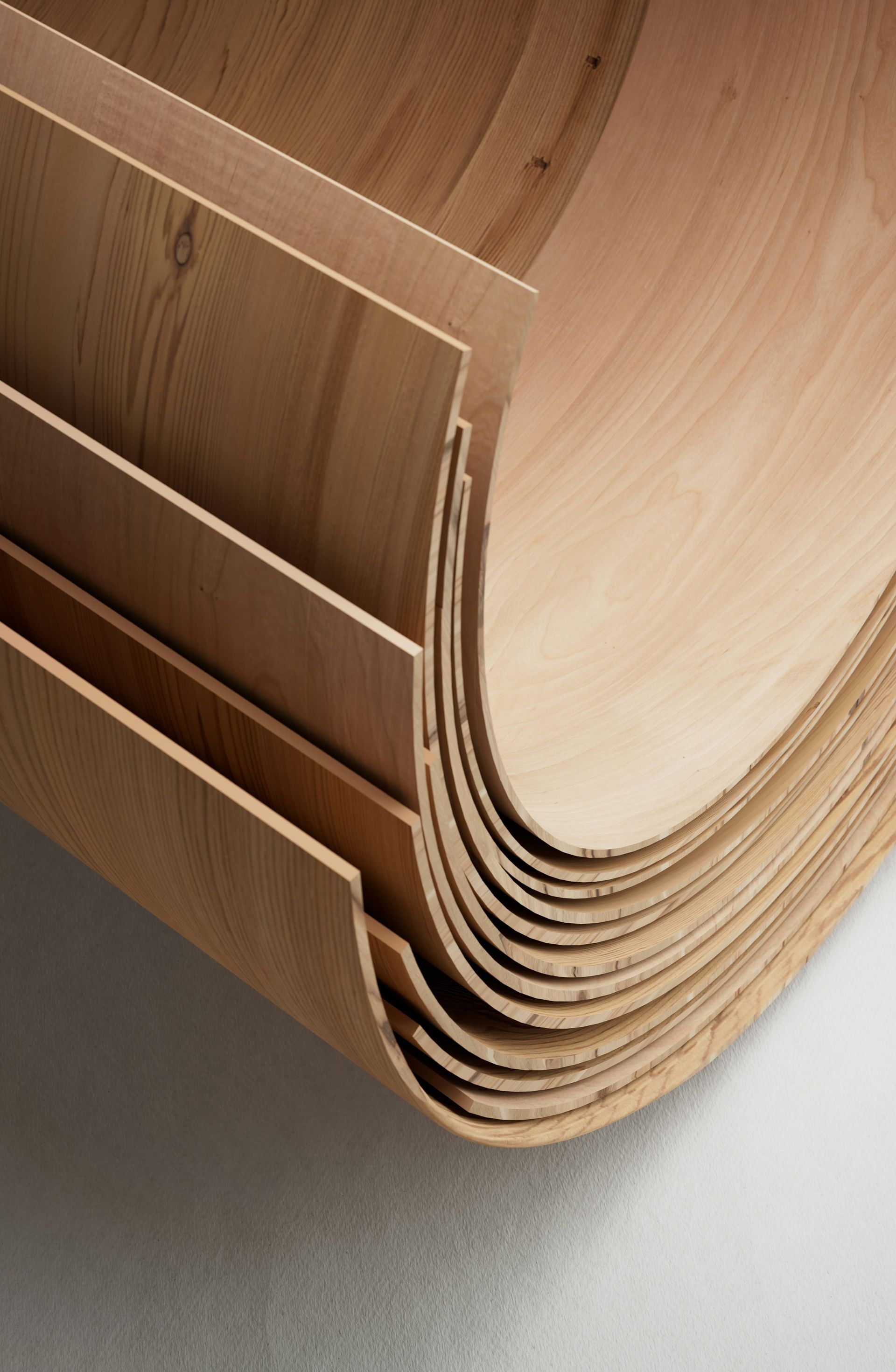 A close up of a stack of wooden boards
