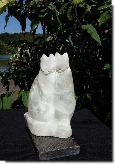 Beeld twee katten annekoos