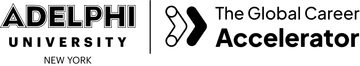 Adelphi and The Global Career Accelerator logos