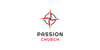 The logo for passion church is a compass with a cross in the center.