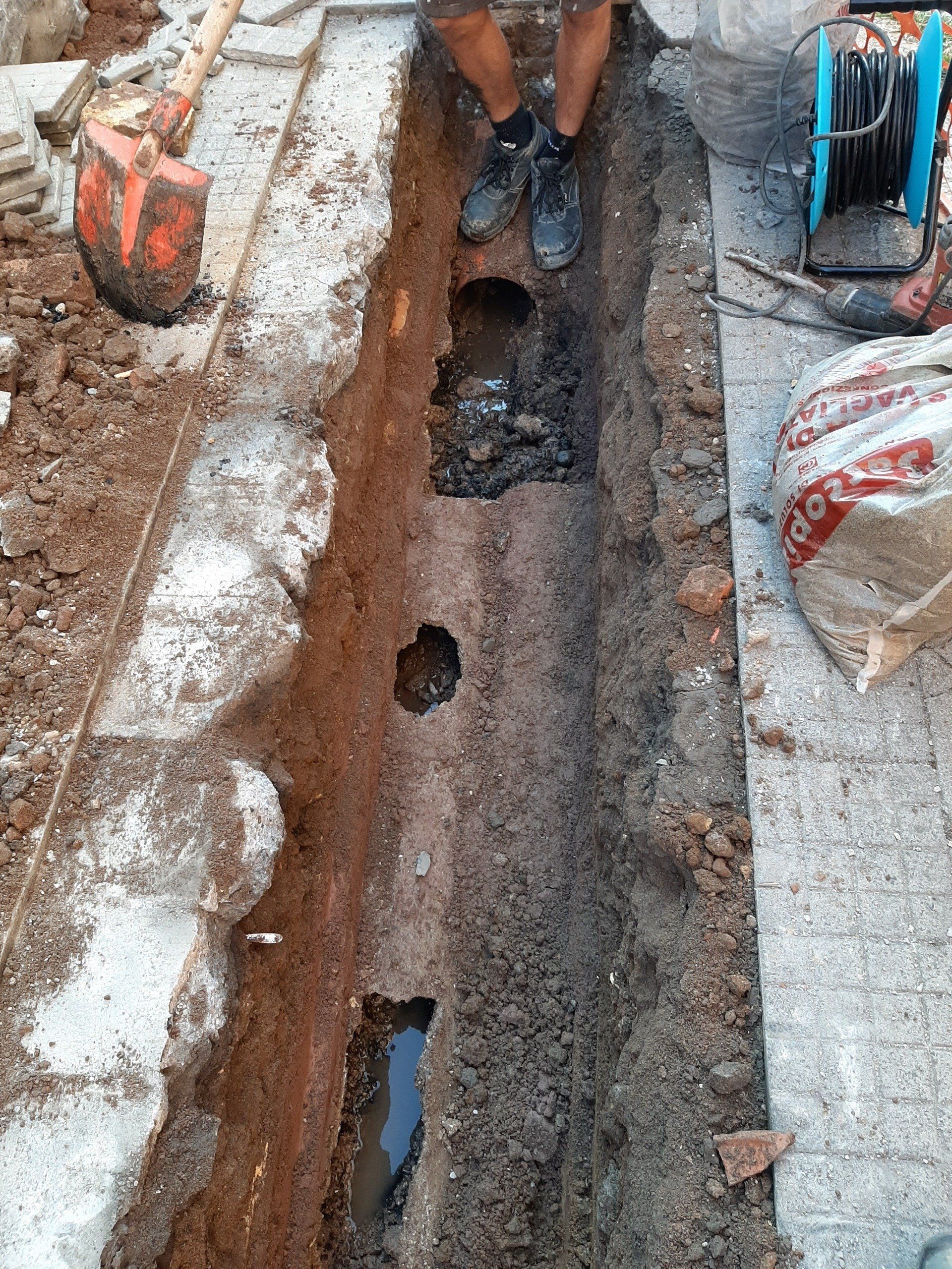 fognatura danneggiata autospurgo acilia