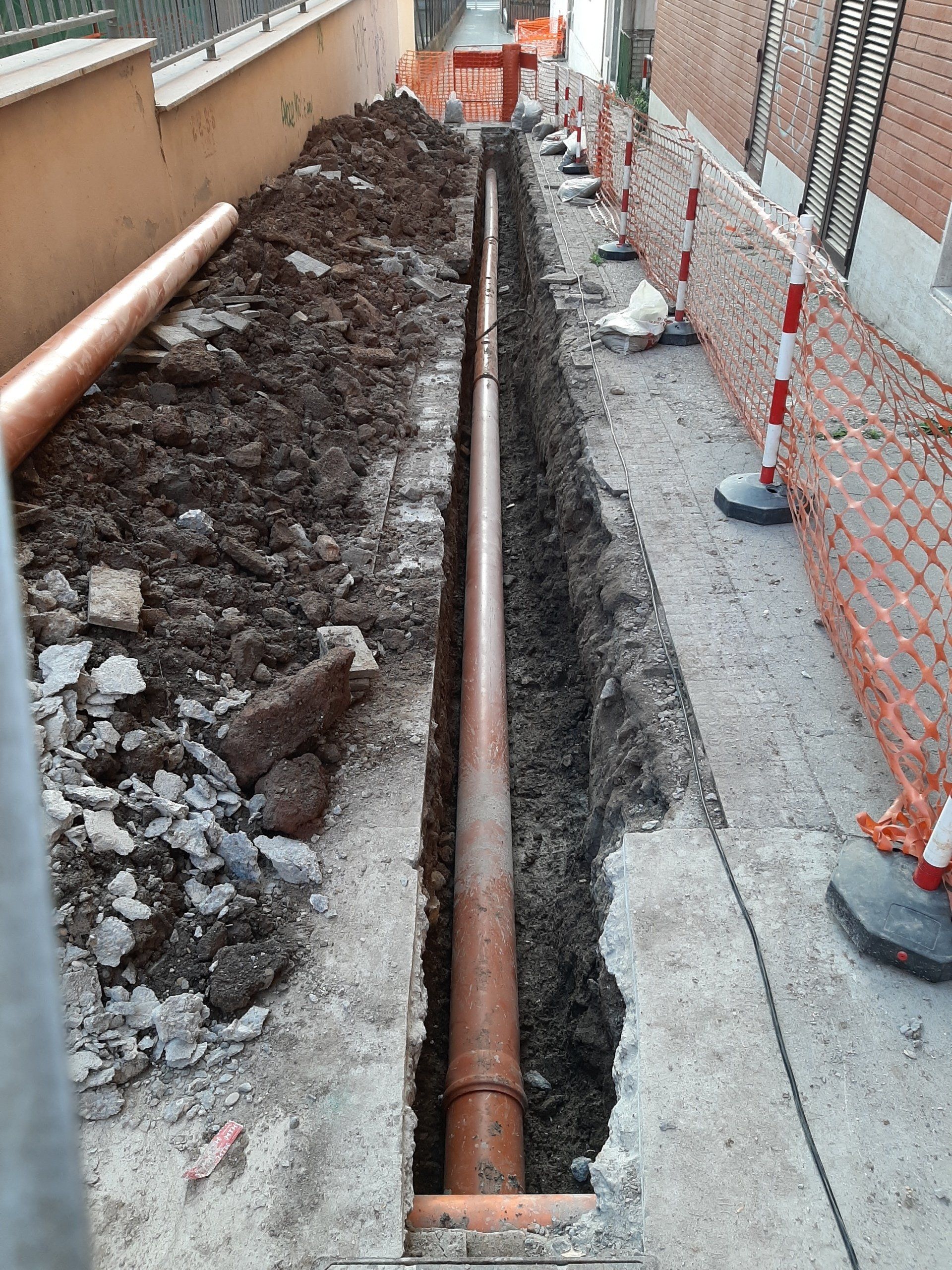 nuova fognatura pvc acilia