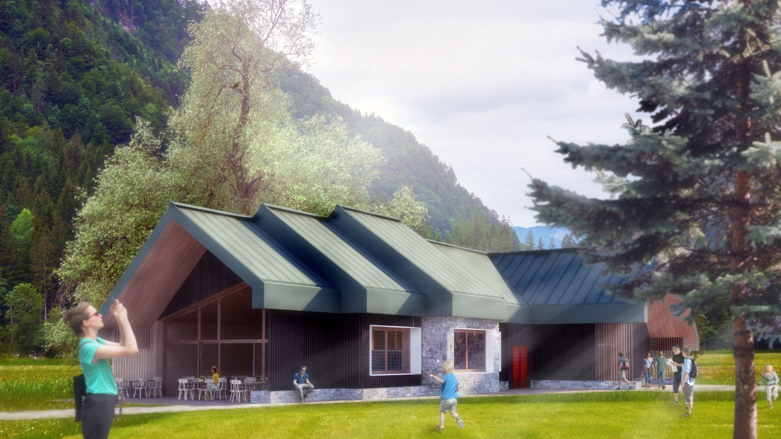 Ristorante tra le Alpi, vista esterna