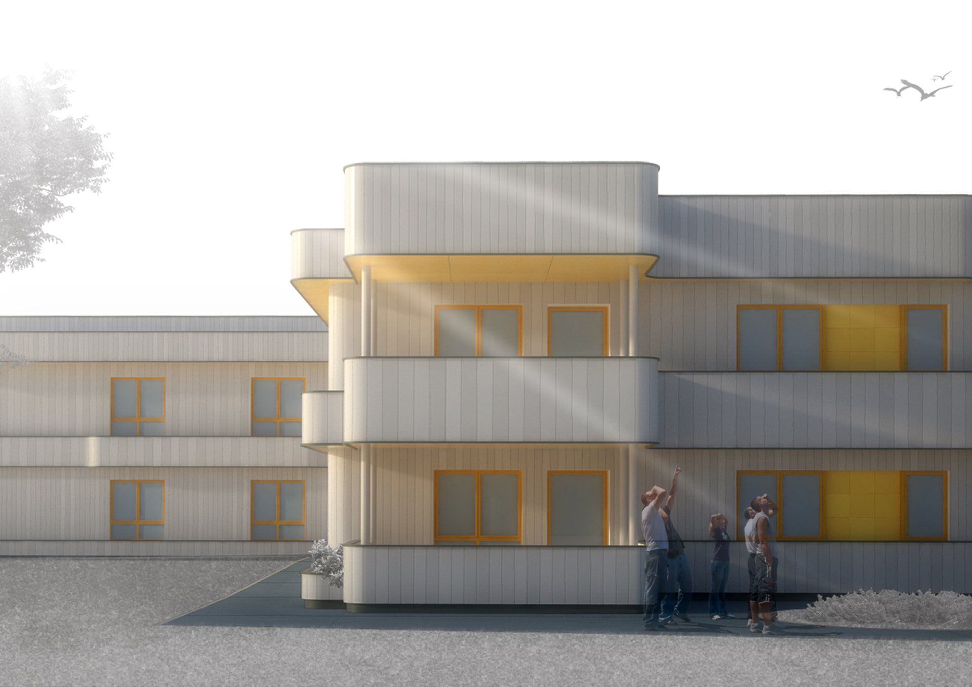 cohousing Anffas PN, vista dell'esterno