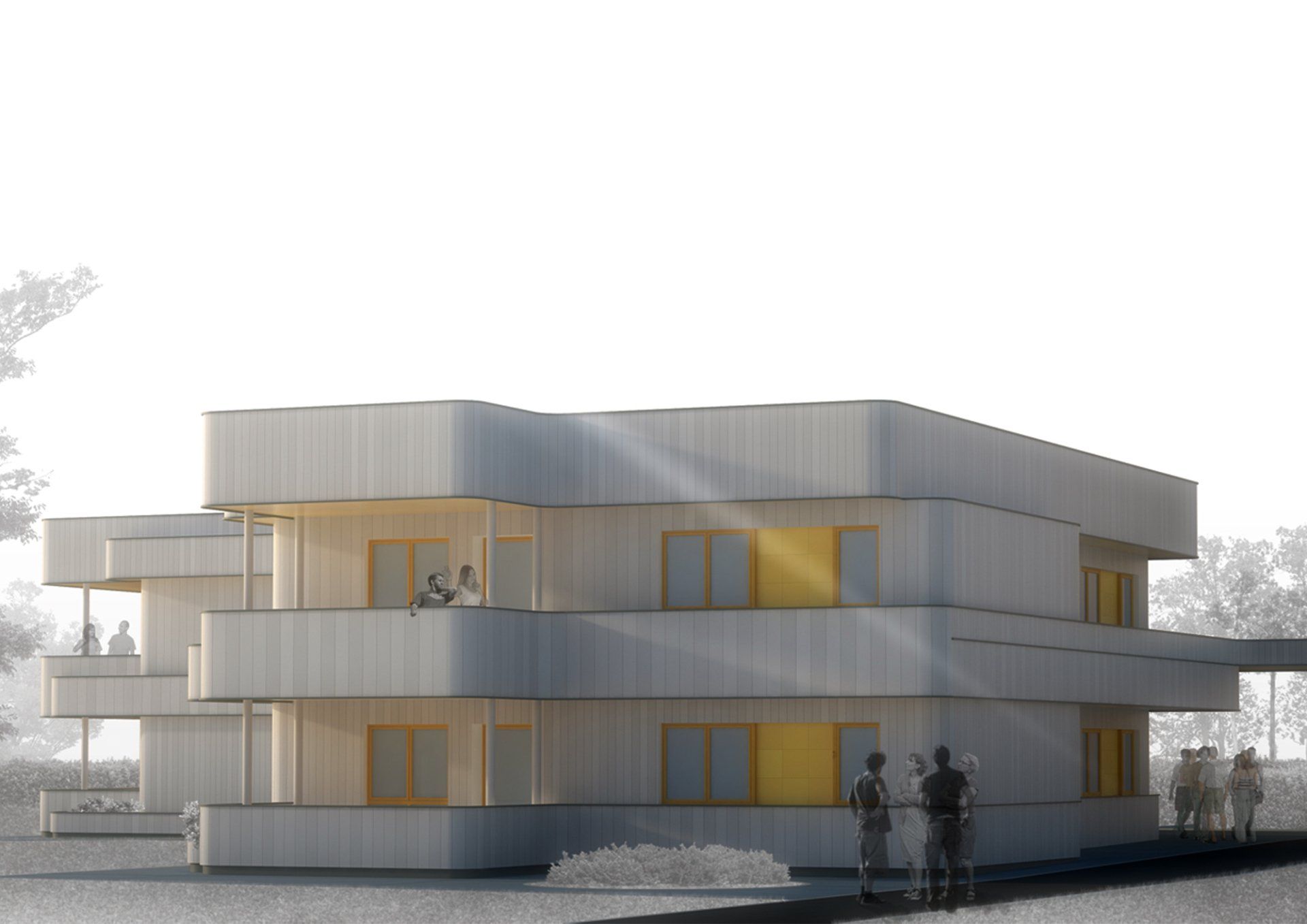 cohousing Anffas PN, vista dell'esterno