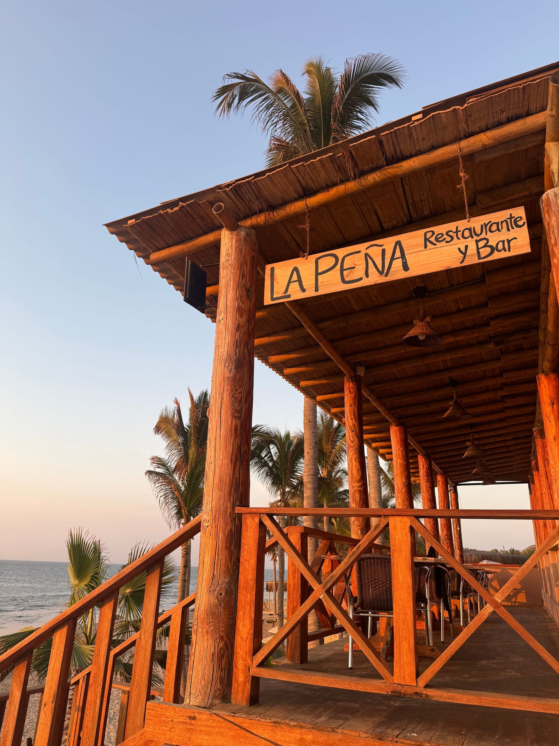 Wooden-framed restaurant 