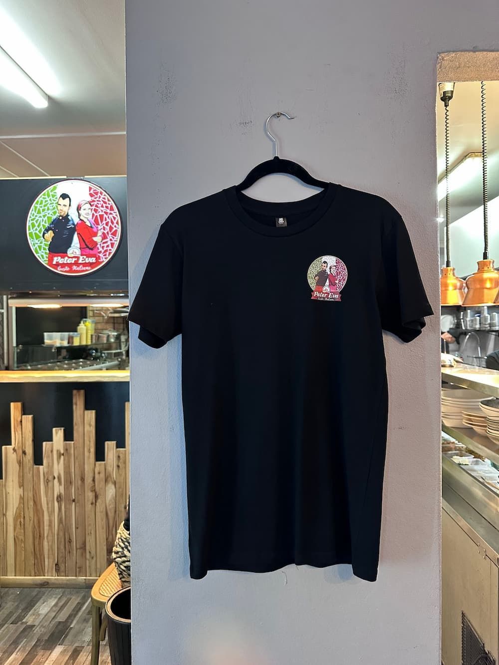 Tee Shirt Front — Pizza in Huskisson, NSW