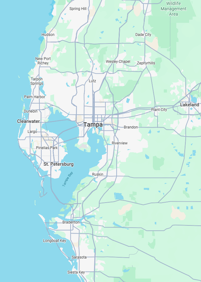 Map of Tampa