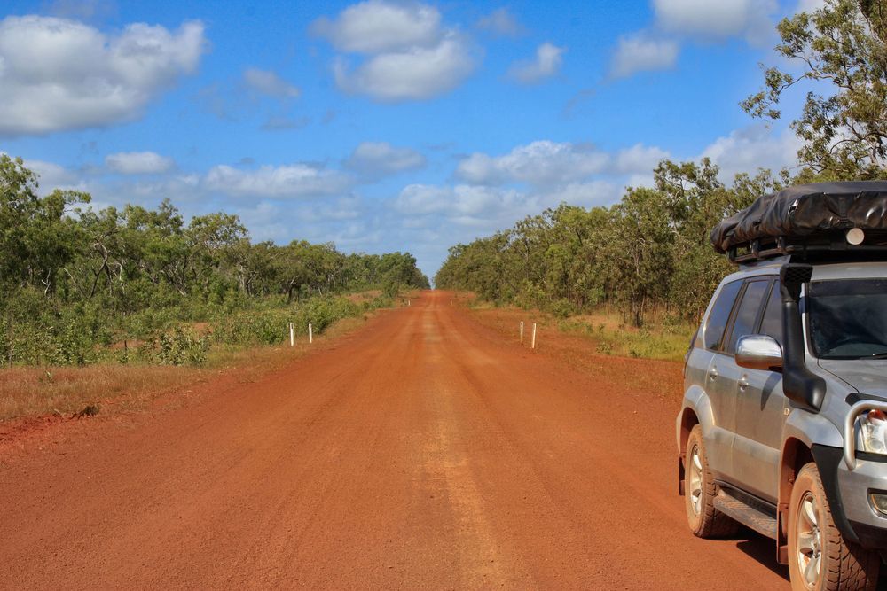 Vehicle Parked on A Dirt Road in Cape York  — T & T Scaffolding in Cape York, QLD