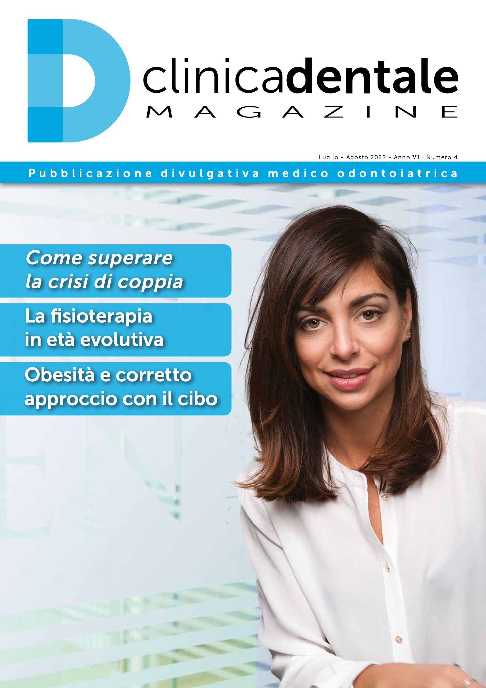 Una donna è sulla copertina della rivista clinicadentale
