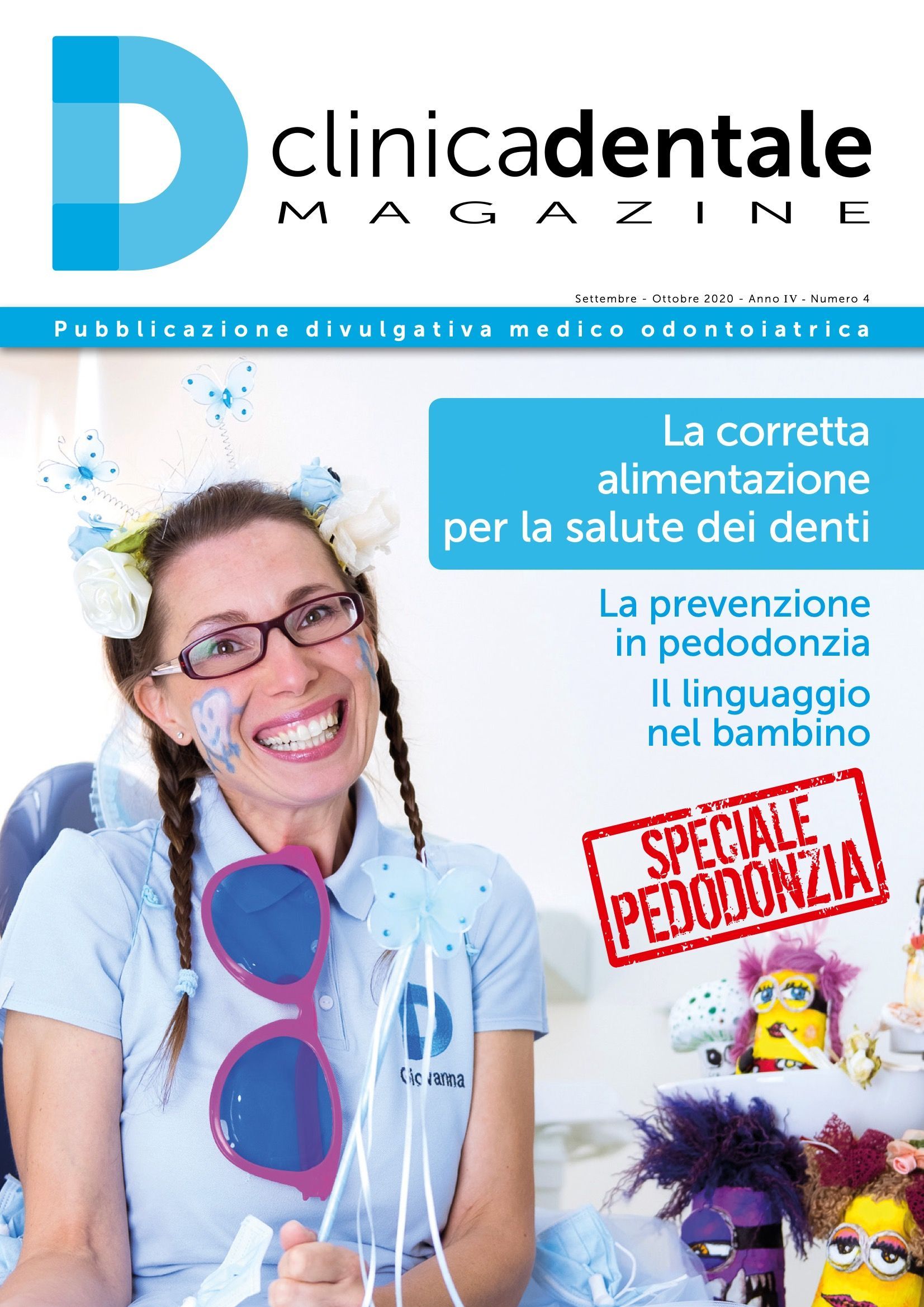 La copertina della rivista Clinica Dentale con sopra una donna