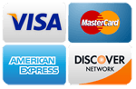 A visa , mastercard , american express and discover network logo