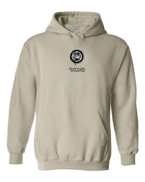 a hoodie with a colorful design on it