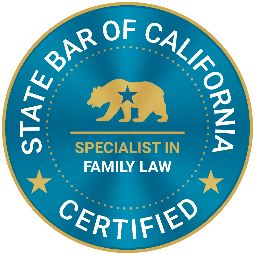 California State Bar seal reading “Specialist in Family Law”