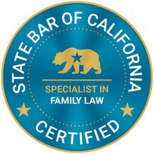 California State Bar seal reading “Specialist in Family Law”