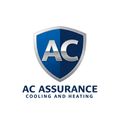 It is a logo for ac assurance cooling and heating.