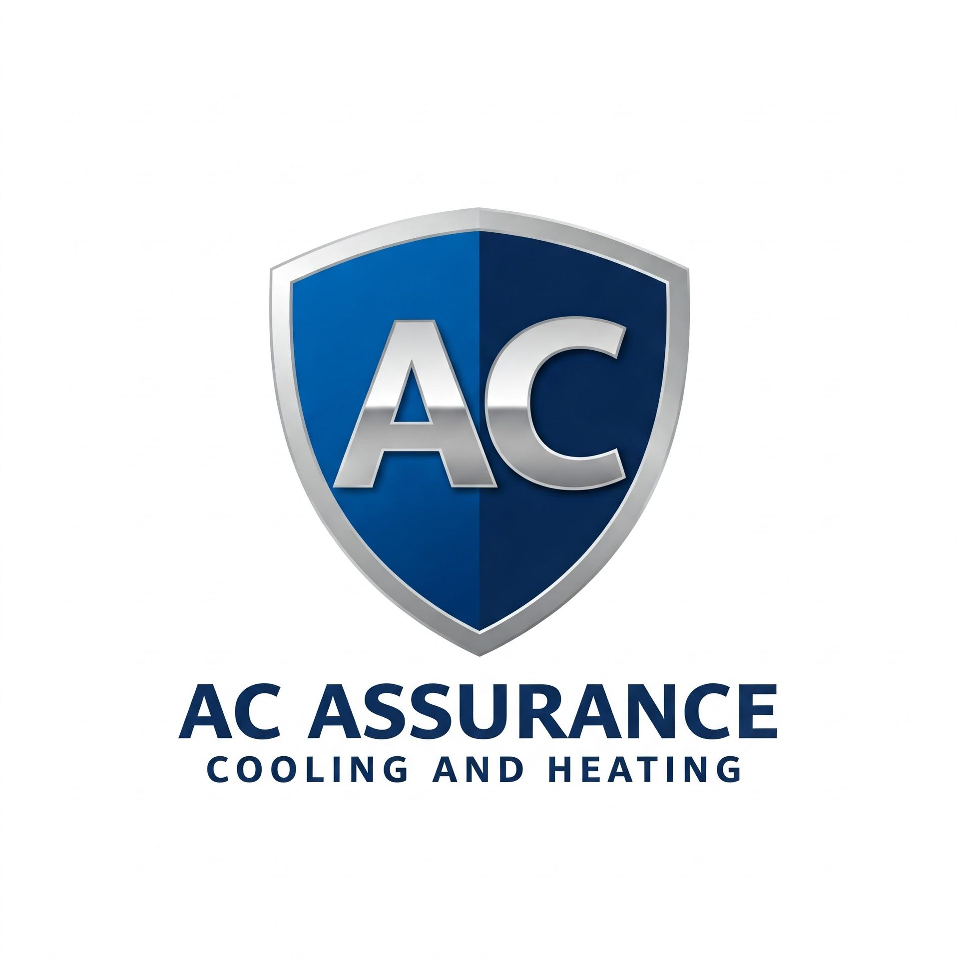 It is a logo for ac assurance cooling and heating.