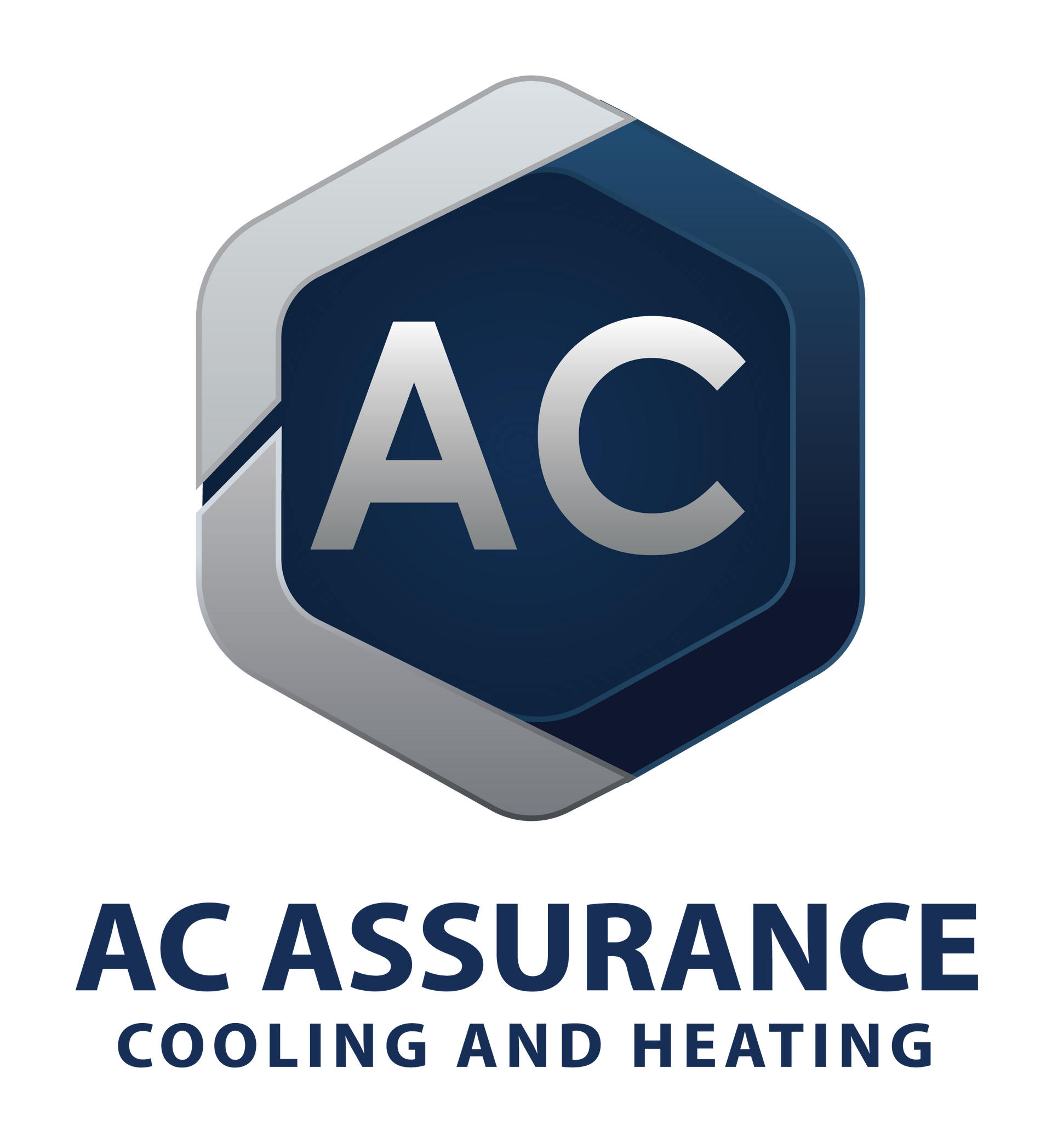 A logo for ac assurance cooling and heating