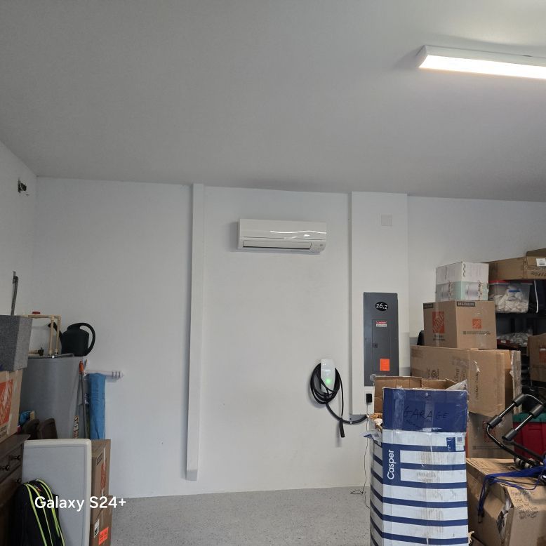 A picture of a garage taken with a galaxy s24 plus