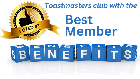 Image: Voted #1 Toastmasters club with the best benefits