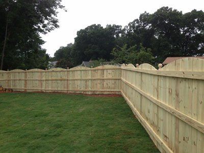 Arched Cut Wooden Fence — Greenville, SC — Pioneer Fence in Greenville