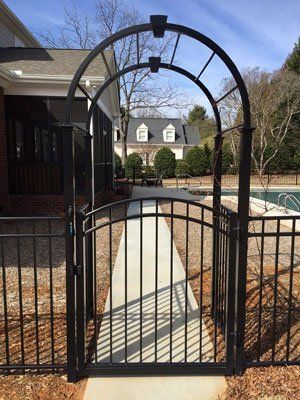 Modern Aluminum Arbor — Greenville, SC — Pioneer Fence in Greenville