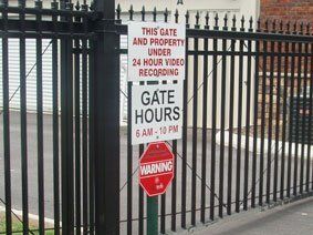 Gate Hours Signs — Greenville, SC — Pioneer Fence in Greenville