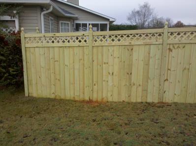 Wooden Lattice Fence — Greenville, SC — Pioneer Fence in Greenville
