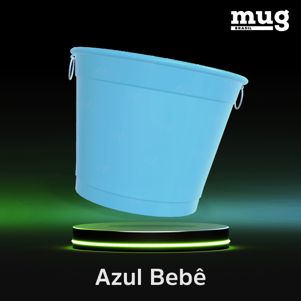 balde de aluminio para gelo diferentes cores, brilhantes e foscos