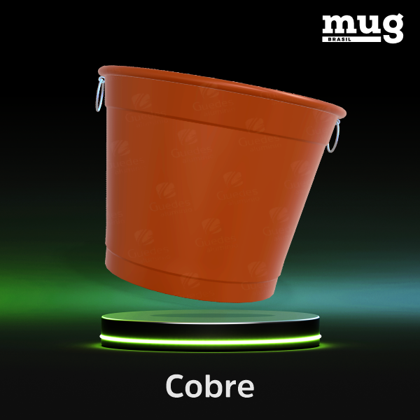 balde de aluminio para gelo diferentes cores, brilhantes e foscos