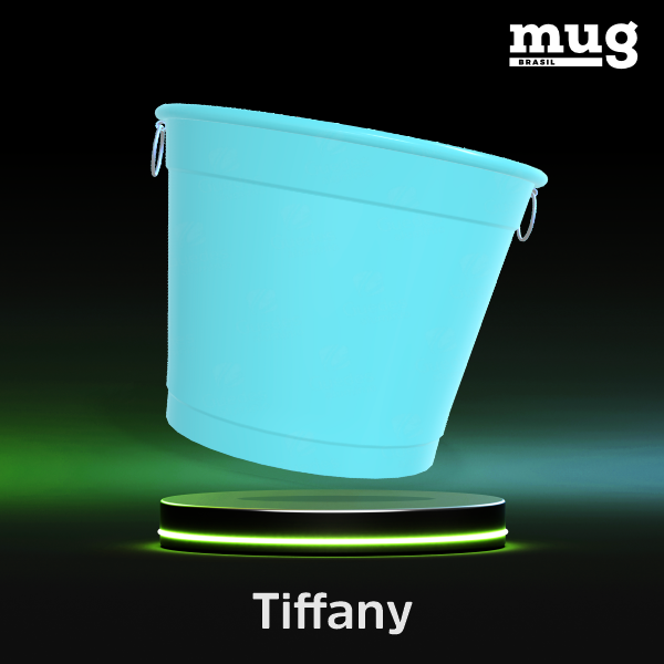 balde de aluminio para gelo diferentes cores, brilhantes e foscos