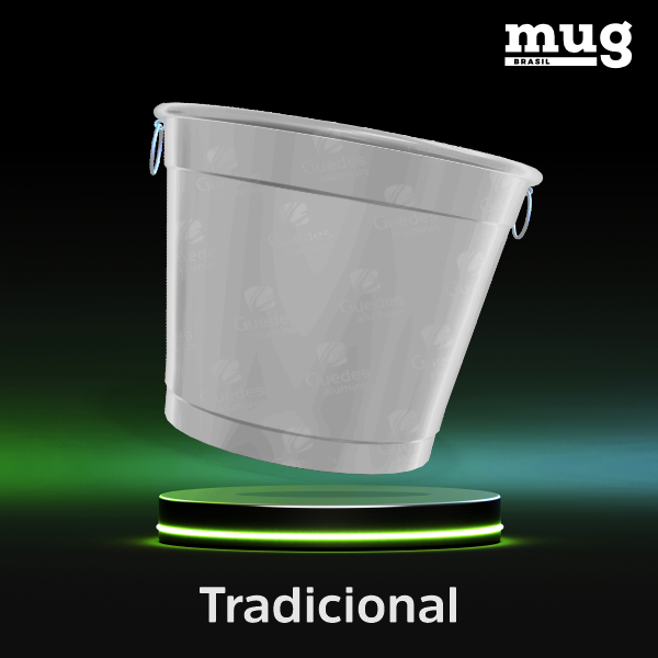 balde de aluminio para gelo diferentes cores, brilhantes e foscos