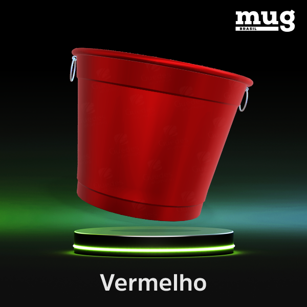 balde de aluminio para gelo diferentes cores, brilhantes e foscos